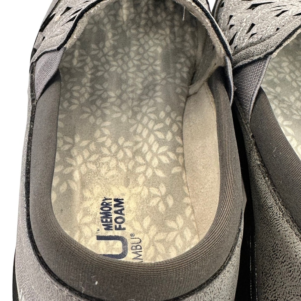 JBU by Jambu Wildflower Moc Grey Floral Laser Cut Slip On Shoes Comfort walk 8M - Picture 8 of 13